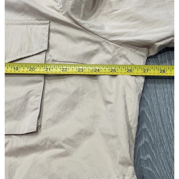 Levi's Women's 2XL Four Pocket Hooded Military Jacket Peach‎ Puree Pink NWT - Picture 9 of 16